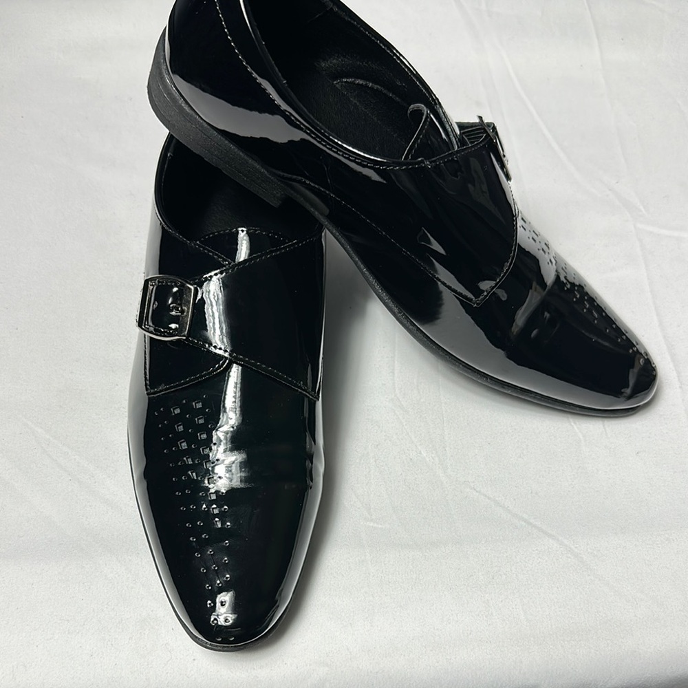 Kid's Black Patent Leather Dress Shoes